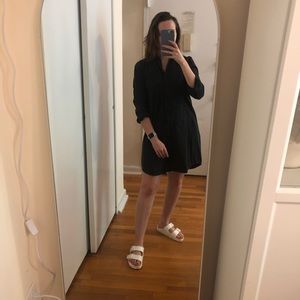 Madewell Black Button Up Dress